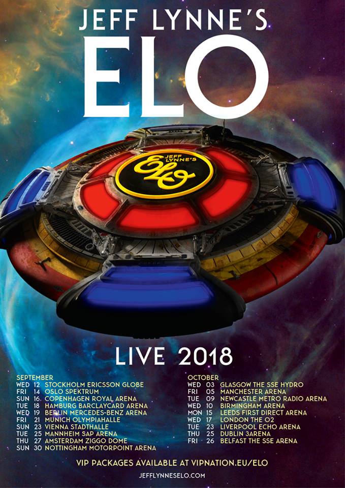 JEFF LYNNE’S ELO ANNOUNCES 2018 UK, IRELAND & EUROPEAN TOUR Power of Prog