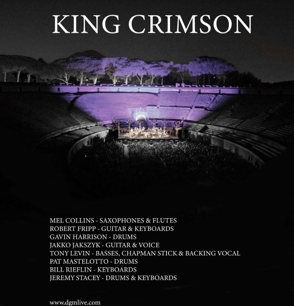 King Crimson 2019 Tour Celebrating 50 Years Power of Prog