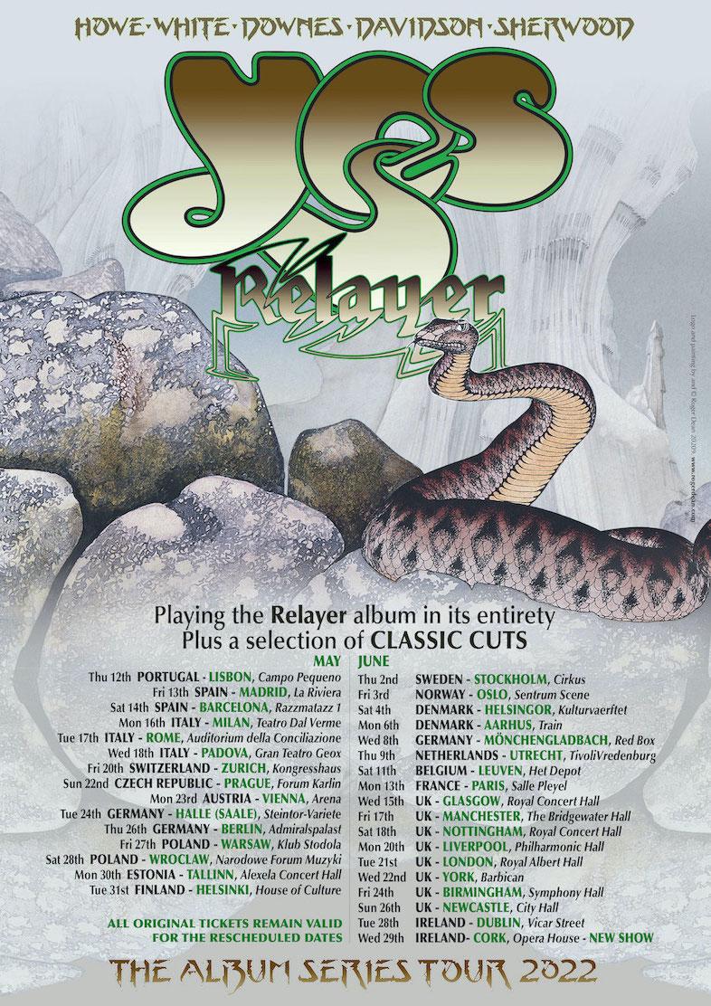 YES Announces Rescheduled Dates for Europe & UK for 2022 | Power of Prog