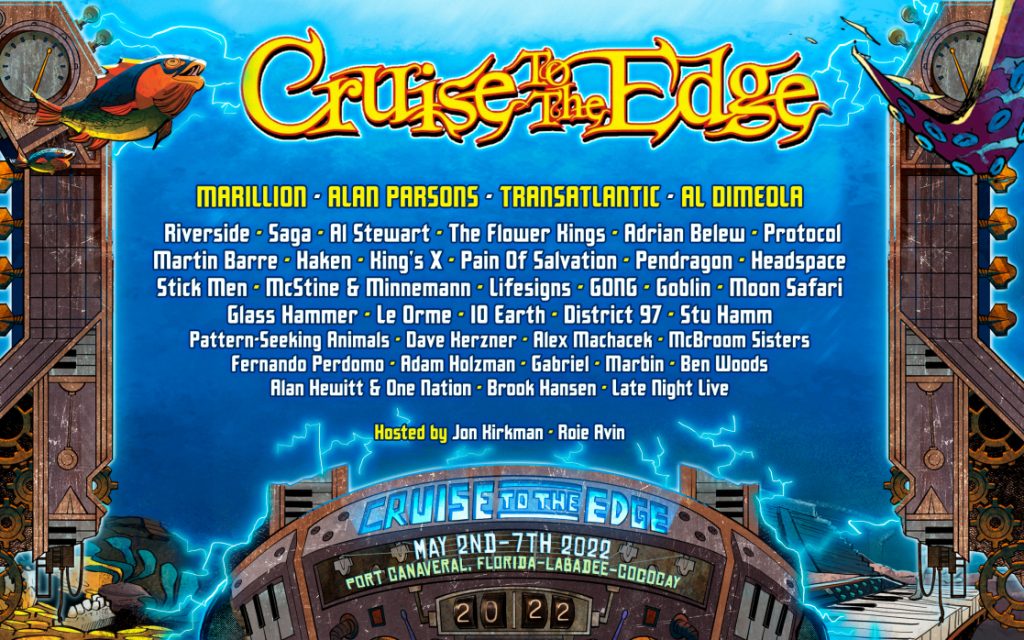 Cruise to the Edge 2022 artist lineup revealed Power of Prog